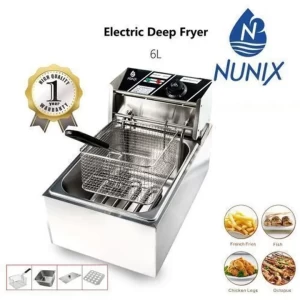 Nunix 6L ELECTRIC CHIPS DEEP FRYER Silver M